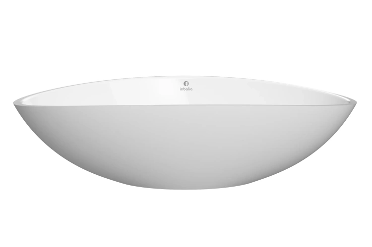 Inbalia Capri 55x40 umywalka nablatowa POŁYSK lany marmur AQUASTONE®+  BudoHurt.com Łódź.webp