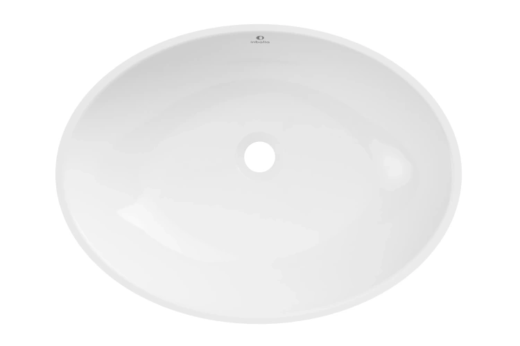 Inbalia Capri 55x40 umywalka nablatowa POŁYSK lany marmur AQUASTONE®+  zd.1 BudoHurt.com Łódź.webp