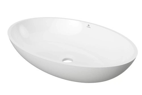 Inbalia Flores 60x40 umywalka nablatowa MAT lany marmur AQUASTONE®+ BudoHurt.com Łódź.webp