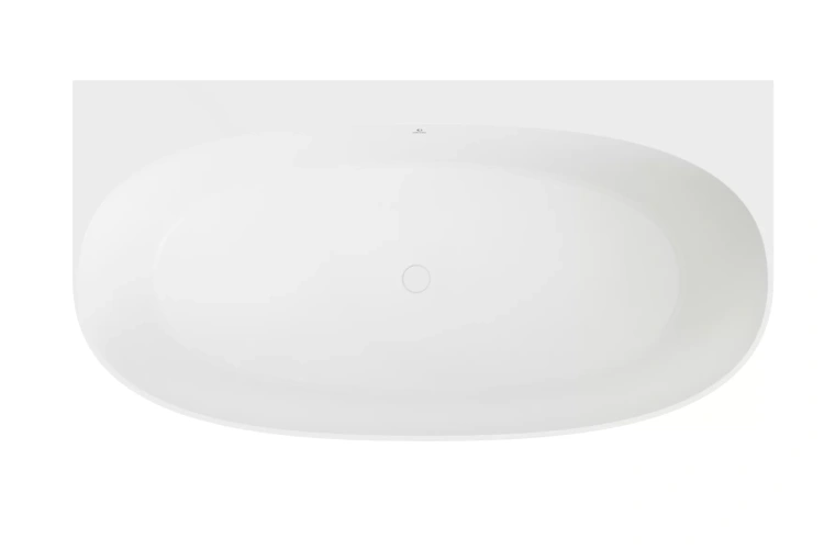 Inbalia Flores 155x80 wanna przyścienna POŁYSK lany marmur AQUASTONE®+ zd.1 BudoHurt.com Łódź.webp