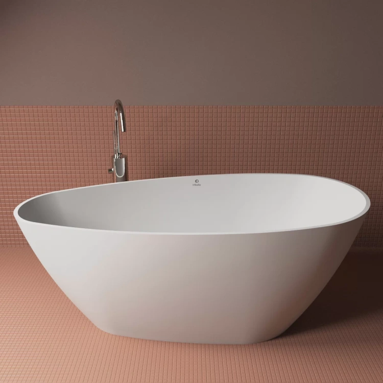 Inbalia Ibiza 155x70 wanna wolnostojąca MAT lany marmur AQUASTONE®+ zd.1 BudoHurt.com Łódź.webp