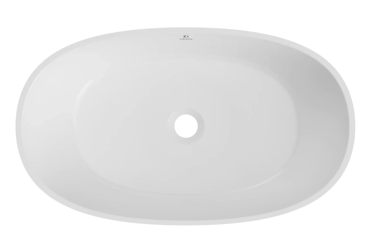 Inbalia Ibiza 60x35 umywalka nablatowa POŁYSK lany marmur AQUASTONE®+ zd.1 BudoHurt.com Łódź.webp