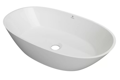 Inbalia Ibiza 60x35 umywalka nablatowa POŁYSK lany marmur AQUASTONE®+ BudoHurt.com Łódź.webp