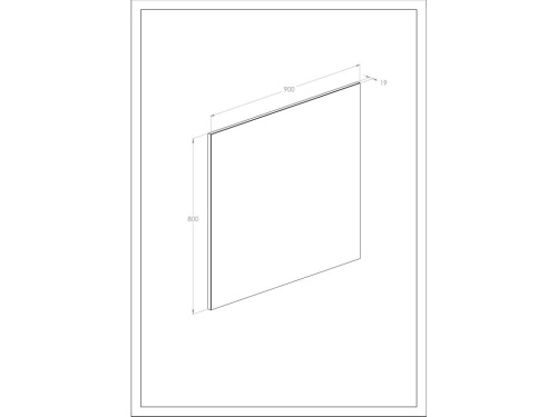 Roca SOTE Lustro 90x80. A812444000  rys. tech. BudoHurt.com Łódź.jpg