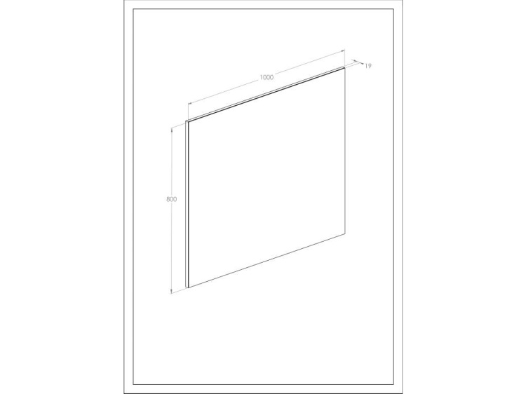Roca SOTE Lustro 100x80. A812445000 rys. tech. BudoHurt.com Łódź.jpg