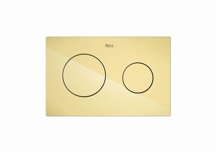 Roca PL10 - przycisk podwójny PVD Gold. A8901890G0 BudoHurt.com Łódź.jpg
