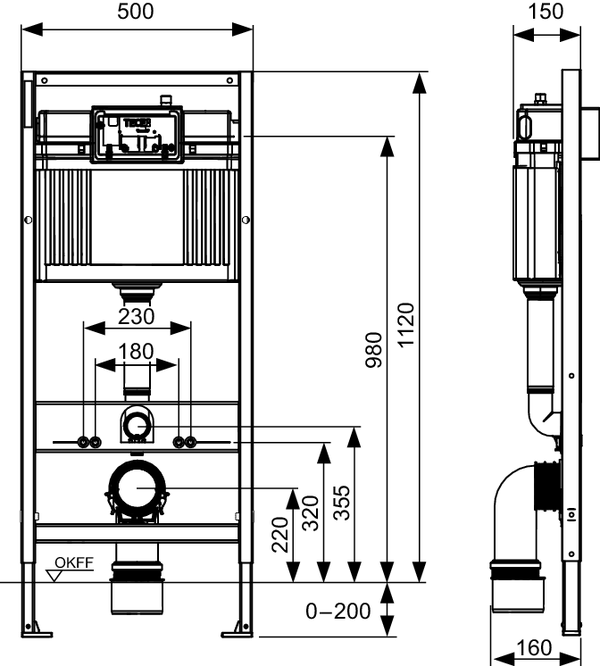 TECEbase stelaż WC 112 cm. Tece 9400407  rys.png