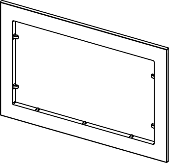 TECEnow Ramka dystanowa do przycisku. Biała. Tece 9240410 rys.1  BudoHurt.com.png