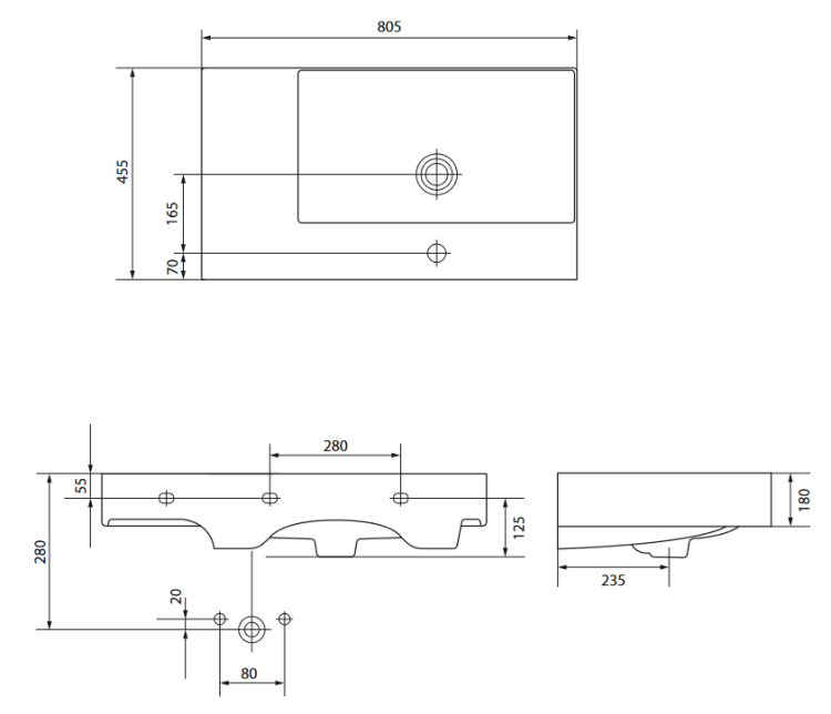 Meissen Keramik umywalka meblowa WERTA 80 Lewa. K691-015.png