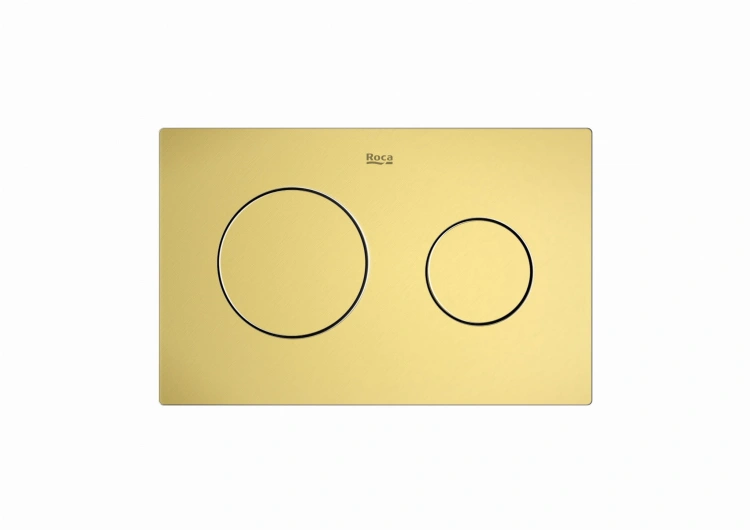 Roca PL10 przycisk podwójny PVD Brushed Gold. A8901890VA zd.1 BudoHurt.com Łódź.jpg
