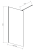 Meissen Keramik KONTRA kabina prysznicowa Walk-In  Chrom 140x200 Szkło Transparentne. S169-002 rys.png