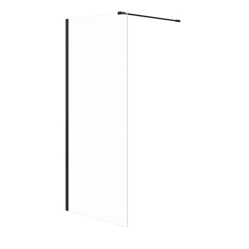 Meissen Keramik KONTRA kabina prysznicowa Walk-In  Czarna 90x200 Szkło Transparentne. S169-005 BudoHurt.com Łódź.jpg