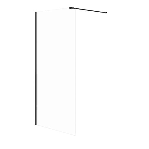 Meissen Keramik KONTRA kabina prysznicowa Walk-In  Czarna 100x200 Szkło Transparentne. S169-006 BudoHurt.com Łódź.jpg