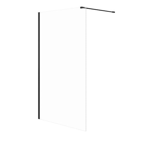 Meissen Keramik KONTRA kabina prysznicowa Walk-In  Czarna 120x200 Szkło Transparentne. S169-007 BudoHurt.com Łódź.jpg