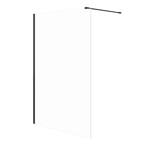 Meissen Keramik KONTRA kabina prysznicowa Walk-In  Czarna 140x200 Szkło Transparentne. S169-008 BudoHurt.com Łódź.jpg