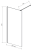 Meissen Keramik KONTRA kabina prysznicowa Walk-In  Czarna 140x200 Szkło Transparentne. S169-008 rys.png