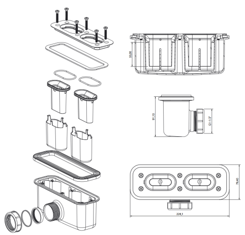 Meissen Keramik KONTRA Syfon Brodzikowy Slim. S904-015 rys.png