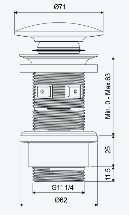 Design Korek klik-klak umywalkowy Excellent.png
