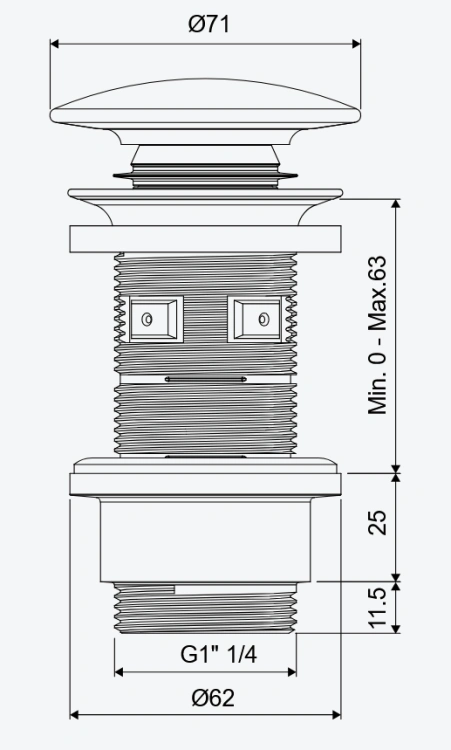 Design Korek klik-klak umywalkowy Excellent.png