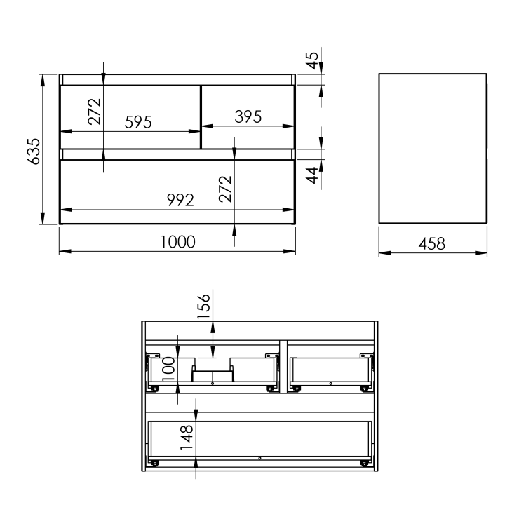 Elita Split szafka 100 3s lewa wymiary BudoHurt.com Łódź.png