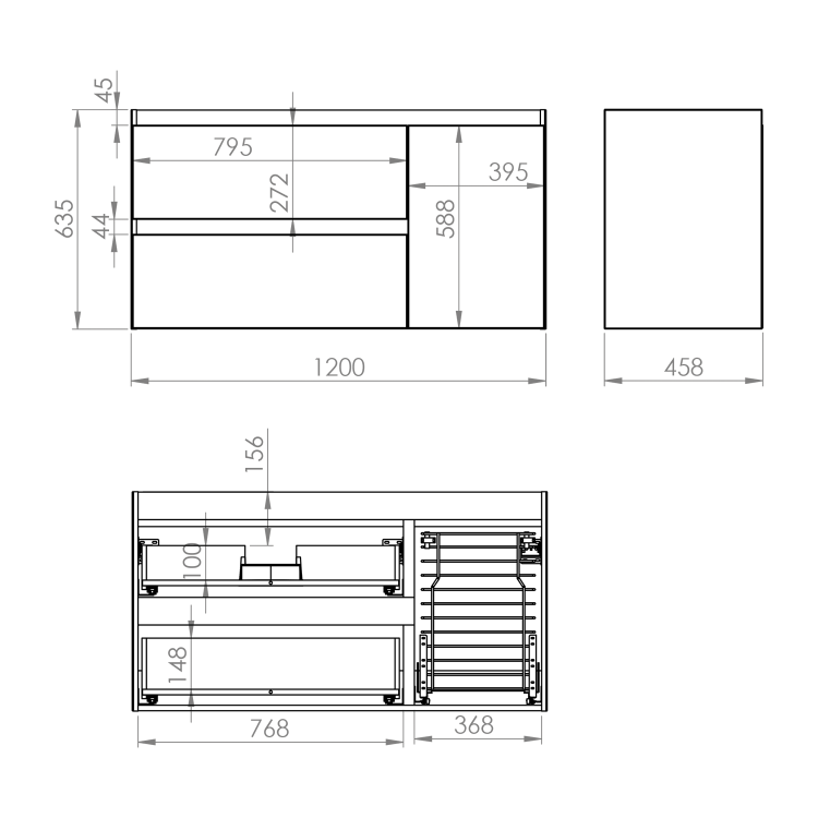 Elita Split szafka 120 Lewa Cargo wymiary BudoHurt.com Łódź.png