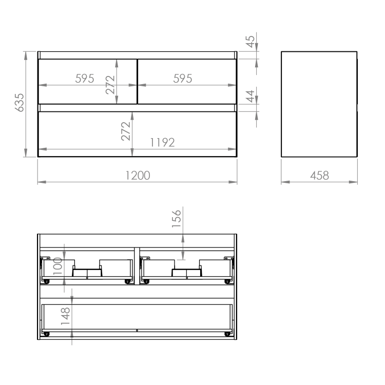 Elita Split szafka 120 3s  wymiary BudoHurt.com Łódź.png