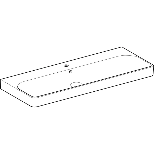 Umywalka Geberit Smyle Square 120 cm, jeden otwór. 500.226.01.1 rys.BudoHurt.com Łódź.webp