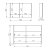 Elita Szafka wisząca z lustrem Basic 90 2d. RE060900030000 rys.  BudoHurt.com Łódź.png