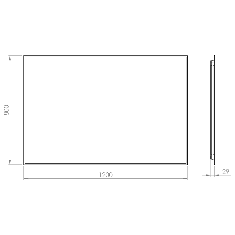 Elita Lustro Led Sharon Square 120 rys.  BudoHurt.com Łódź.png