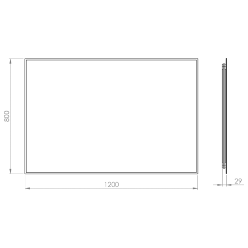 Elita Lustro Led Sharon Square 120 rys.  BudoHurt.com Łódź.png