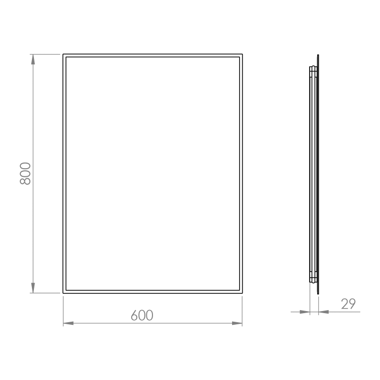 Elita Lustro Led Sharon Square 60 rys.  BudoHurt.com Łódź.png