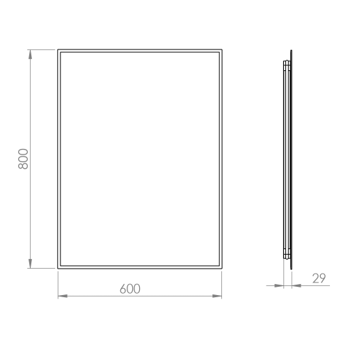 Elita Lustro Led Sharon Square 60 rys.  BudoHurt.com Łódź.png