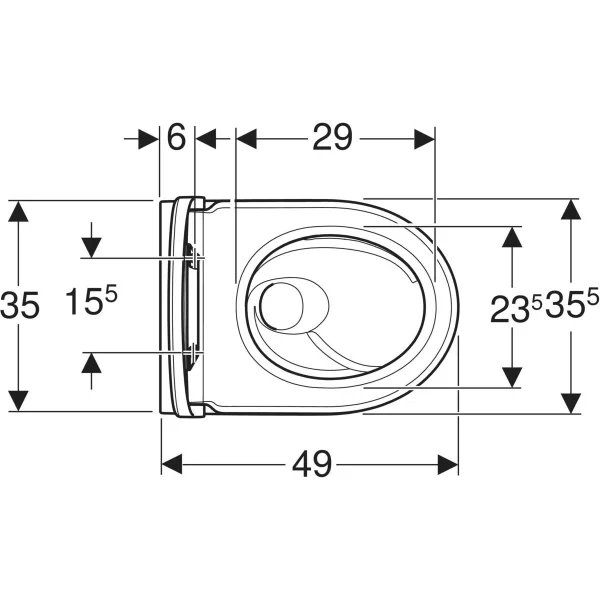 Geberit Icon TurboFlush zestaw miska wc 49 cm z deską 503.049.JT.1 rys1.webp
