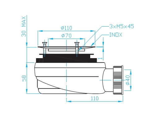 Roca PD5000166  rys. tech. BudoHurt.com Łódź.jpg