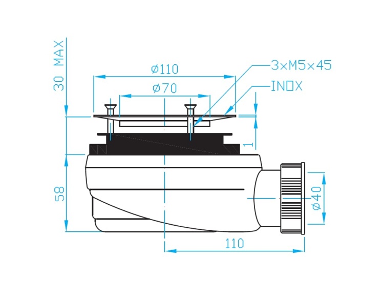 Roca PD5000166  rys. tech. BudoHurt.com Łódź.jpg
