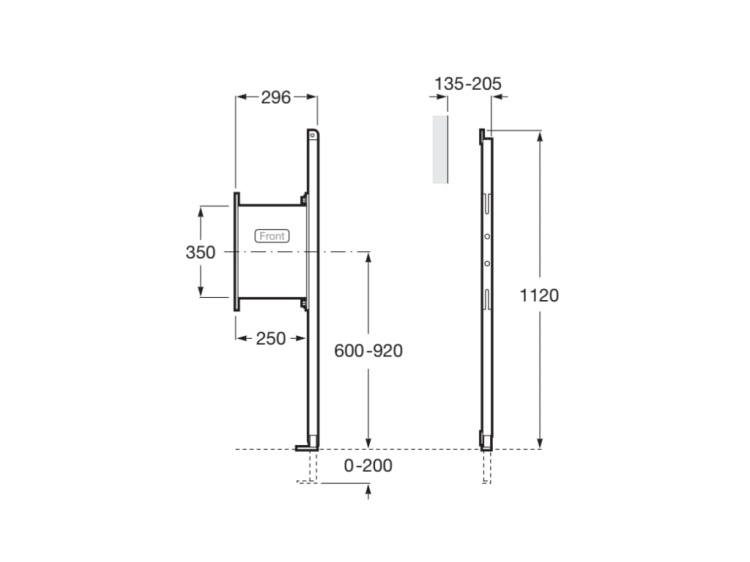 Roca A890090600 rys. tech. BudoHurt.com Łódź.jpg