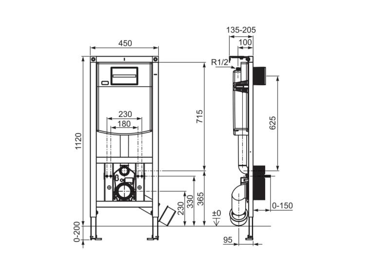 Roca A8900A902E rys. tech. BudoHurt.com Łódź.jpg