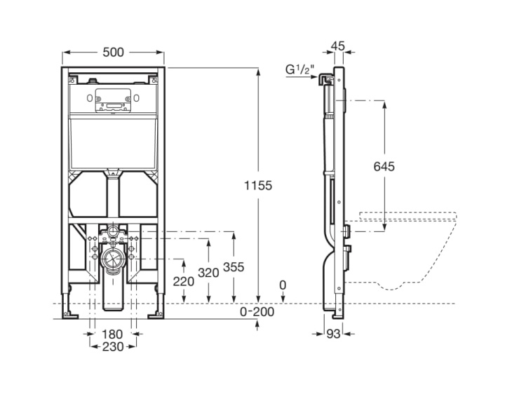 Roca A8900A0020 rys. tech. BudoHurt.com Łódź.jpg