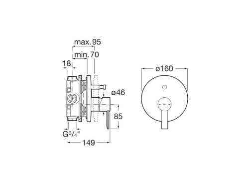 Roca A5A0B5FSM0 rys. BudoHurt.com Łódź.jpg