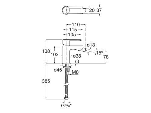 Roca A5A625FVA0  rys.  BudoHurt.com Łódź.jpg