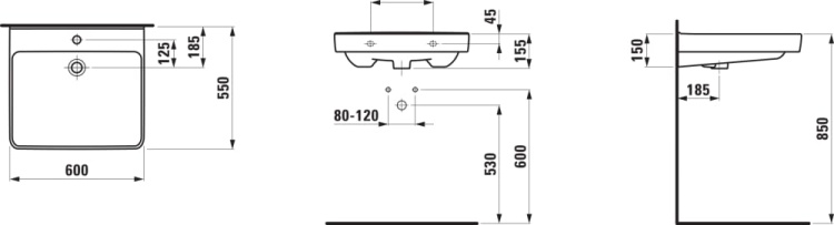 Laufen H8119500001041  rys. tech. BudoHurt.com Łódź.jpg
