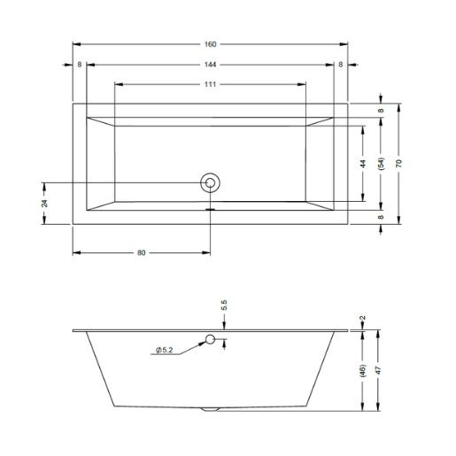 Riho LUGO 160x70 B138001005  rys. BudoHurt.com Łódź.jpg
