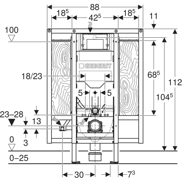 Geberit 111.375.00.6 rys.wymiarowy  BudoHurt.com Łódź.webp