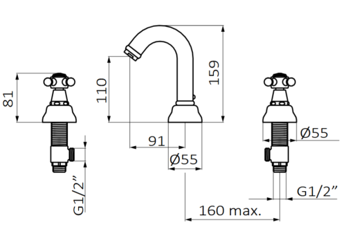 GRB CLASSICAL 1866 Bateria umywalkowa 3-otworowa rys.png