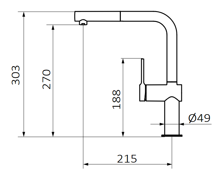 GRB Time Bateria zlewozmywakowa z wyciągana wlewką rys.png