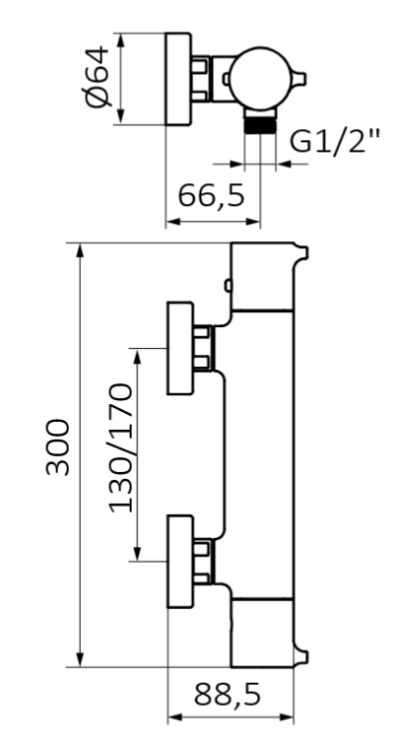 GRB TIME Male Bateria termostatyczna natryskowa rys.png