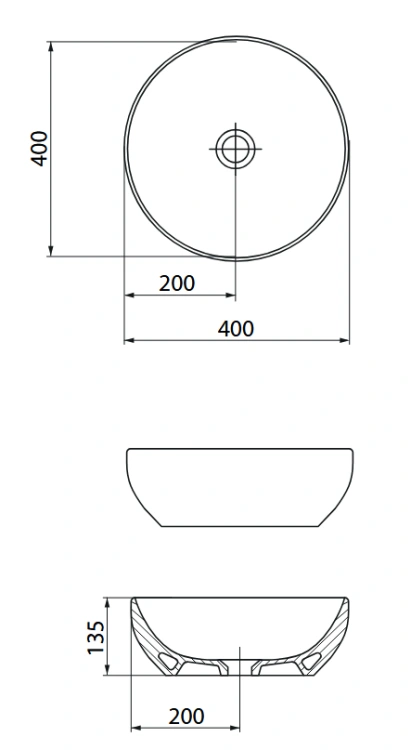 Meissen Keramik Umywalka nablatowa FARVA 38x38 okrągła rys.png
