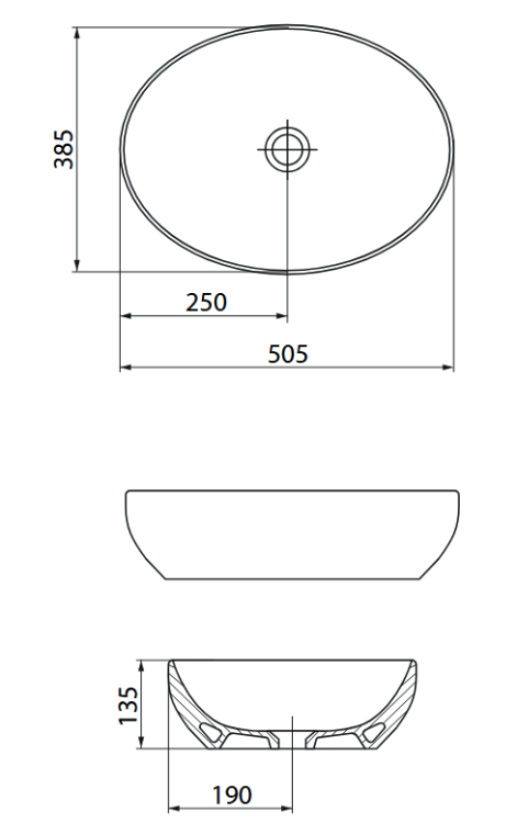 Meissen Keramik Umywalka nablatowa FARVA 50x38 elipsa rys.png