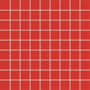 Tubądzin PASTEL CZERWONY MAT MOZAIKA KWADRATOWA 30,1X30,1  BudoHurt.com Łódź.jpg