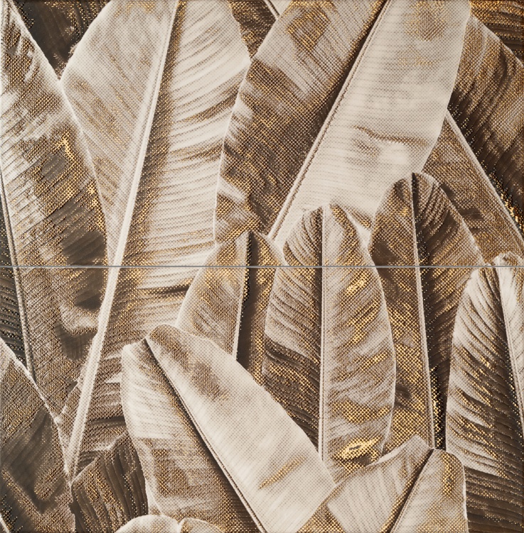 Domino Dekor ścienny 2-elementowy Pietra Aurea leaves 61,8x60,8 BudoHurt.com Łódź.jpg